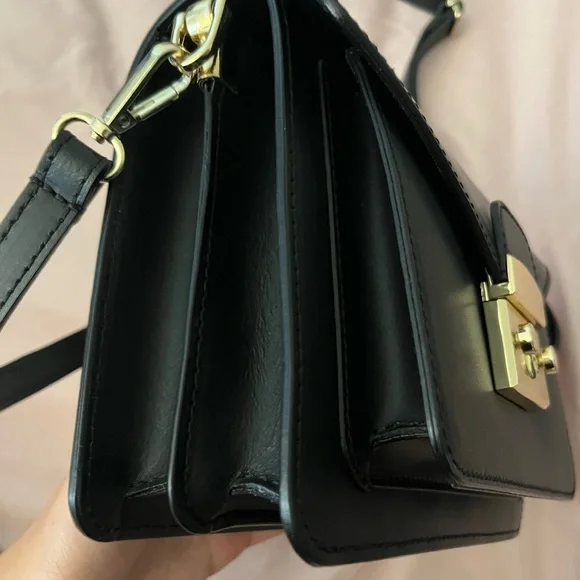 Vera Pelle black bag or crossbody bag - Picture 4 of 9